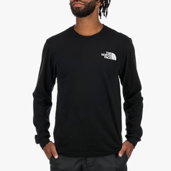THE NORTH FACE | Men's Long Sleeve Throwback Tee TNF Black | Size Med EUC - Picture 1 of 12